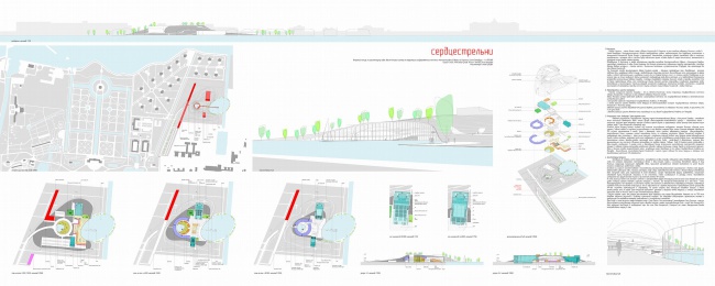 Конгресс-Центр "Сердце Стрельни". Проект, показанный на выставке "Новые имена", Арх Москва, 2009